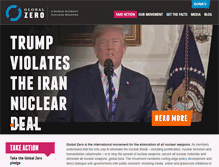Tablet Screenshot of globalzero.org